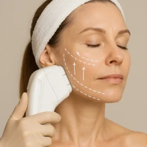 Woman having HI-FU to reduce wrinkles call LA LIPO St Ives Now!