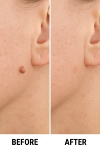 Skin tags removal St Ives before and after